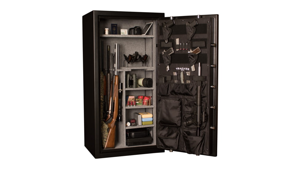 Tracker Safe Fire Rated Gun Safe, M22, Dial Lock, Black, T593024M-DLG