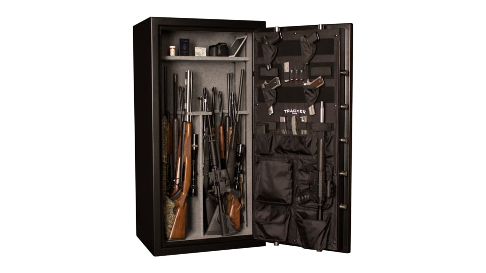 Tracker Safe Fire Rated Gun Safe, M22, Dial Lock, Black, T593024M-DLG