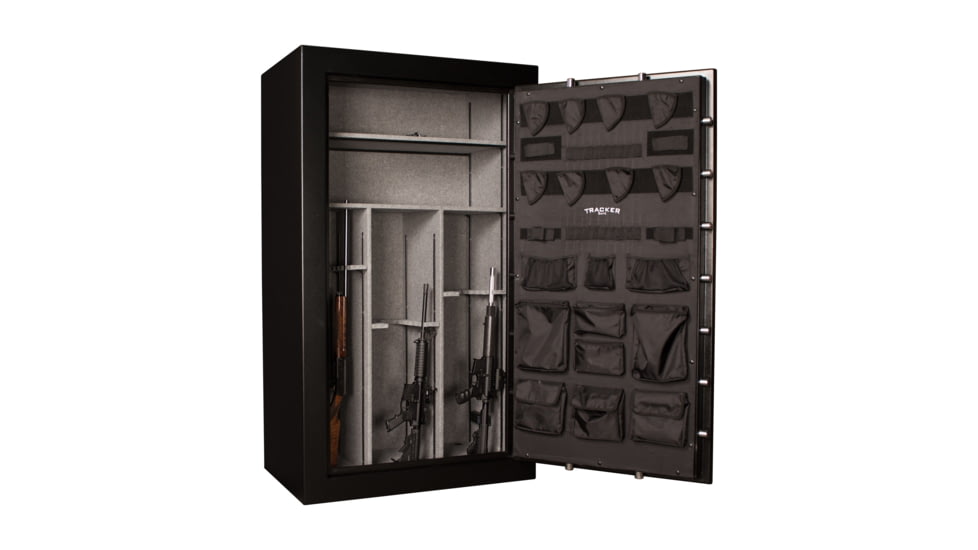 Tracker Safe Fire Rated Gun Safe, M45, Dial Lock, Black, T724227M-DLG