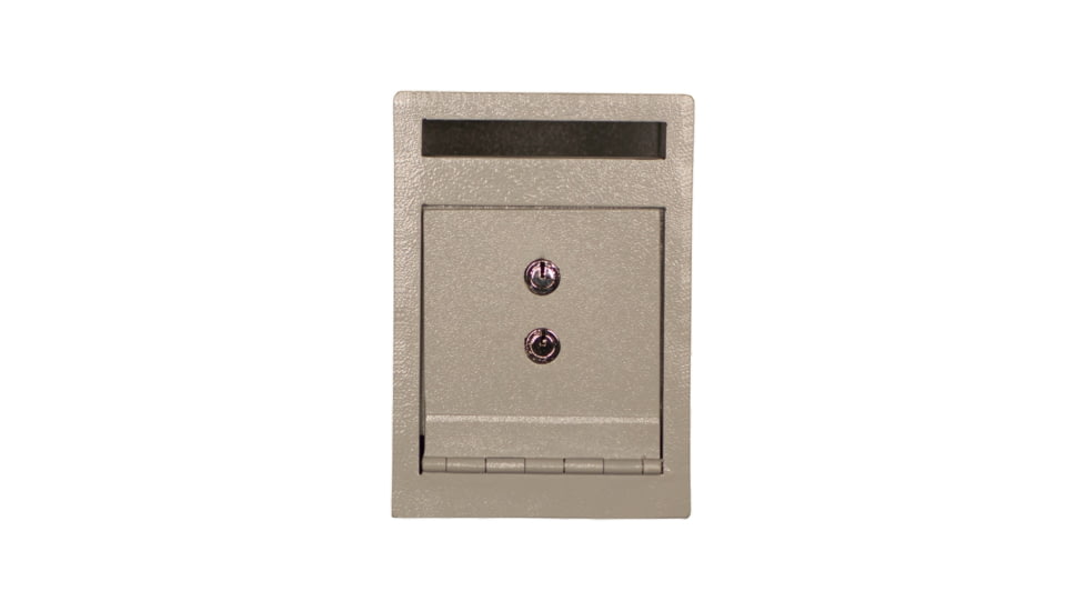 Tracker Safe Steel Deposit Safe w/Key Lock, 8.5in, Grey, DS090612-K