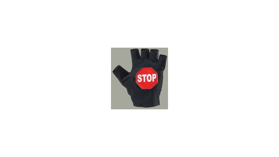 BlackWater Gear Traffic ''S'' Reflective Glove, 1/2 Finger - STOP