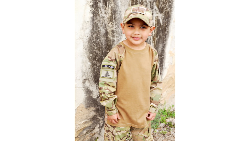 Trooper Clothing Kids 6 Panel Tactical Cap, Multi Color Camo, Multi Color Camo, One Size 9401