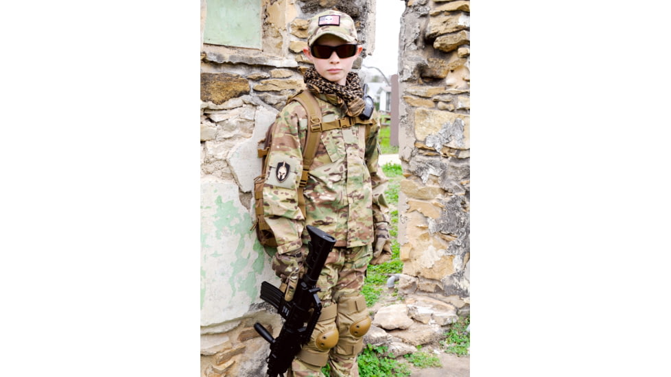 Trooper Clothing Kids 6 Panel Tactical Cap, Multi Color Camo, Multi Color Camo, One Size 9401