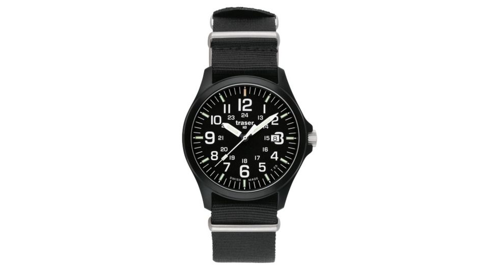 Traser Office Pro, Nato Strap, Black, 42mm, 103350