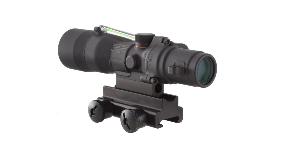 Trijicon ACOG 3x30 Scope, Dual Illuminated Green Chevron .308 Ballistic Reticle w/TA60 Mount, TA33G-9