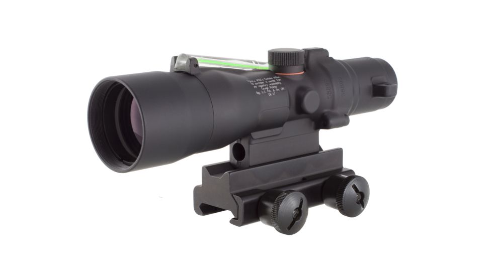 Trijicon ACOG 3x30 Scope, Dual Illuminated Green Chevron .308 Ballistic Reticle w/TA60 Mount, TA33G-9
