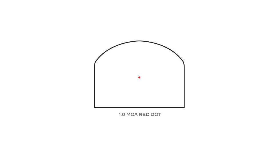 Trijicon RMR Type 2 Reflex Sight, 1 MOA Red Dot, RM34 Mount, Black, RM09-C-700750