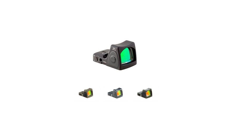 Trijicon 1.0 Adj Red RMR Type 2, Black, FDE, Gray, ODG