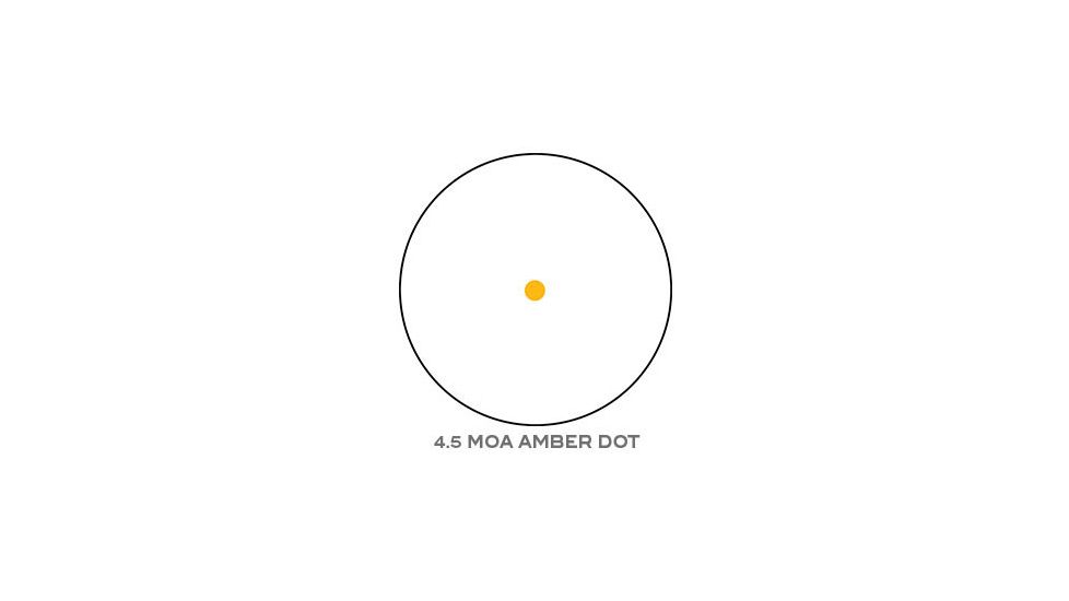 Trijicon 1x42 Reflex Sight, CK-FDE, Amber 4.5 MOA Dot Reticle, ACOG Base with TA51 Fla, 800109