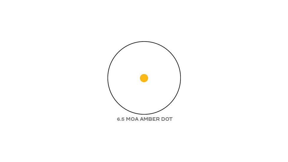 Trijicon 1x42 Reflex Sight, CK-FDE, Amber 6.5 MOA Dot Reticle, ACOG Base with TA51 Fla, 800091