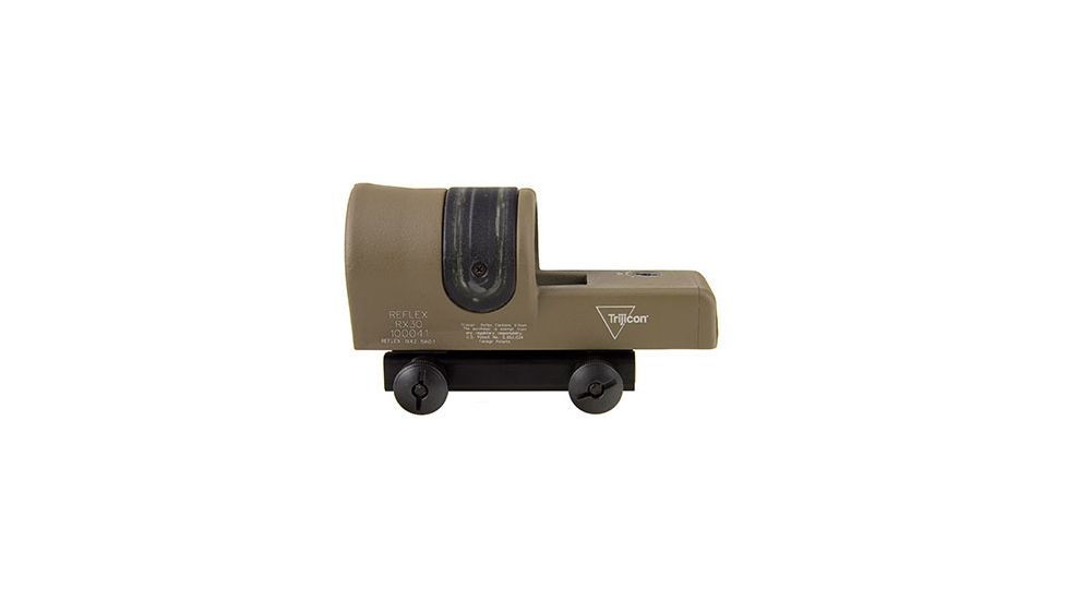 Trijicon 1x42 Reflex Sight, CK-FDE, Amber 6.5 MOA Dot Reticle, ACOG Base with TA51 Fla, 800091