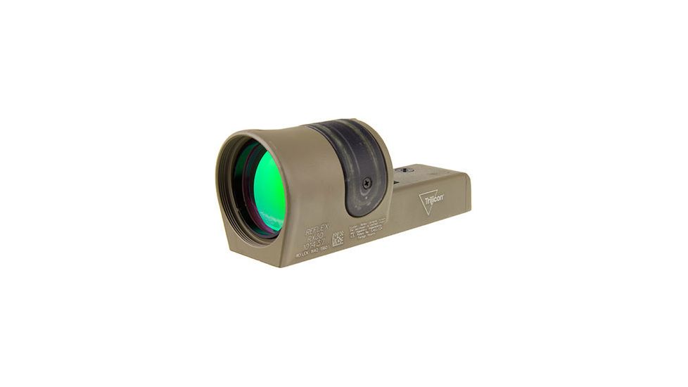 Trijicon 1x42 Reflex Sight, CK-FDE, Amber 6.5 MOA Dot Reticle, Reflex Base without Mou, 800067