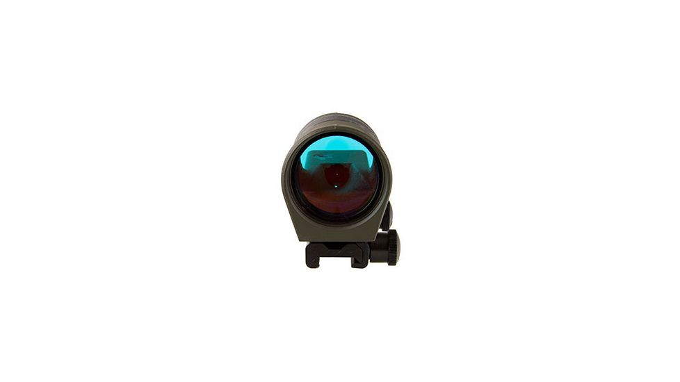 Trijicon 1x42 Reflex Sight, CK-ODG, Amber 6.5 MOA Dot Reticle, ACOG Base with TA51 Fla, 800090