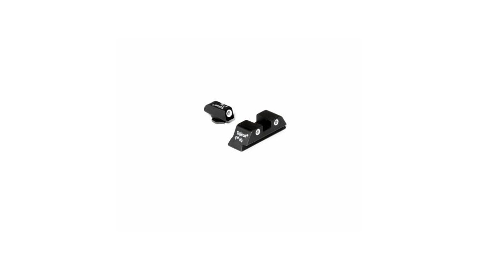 Trijicon Bright &amp; Tough 3 Dot High Night Sight Set - Green Front, For Glock, GL04Y