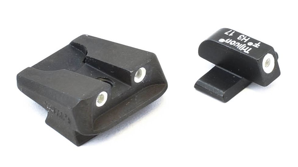 Trijicon Bright &amp; Tough 3 Dot Night Sight Set, Green Front, Green Novak Rear - SIG All Models Except P229 - SG05