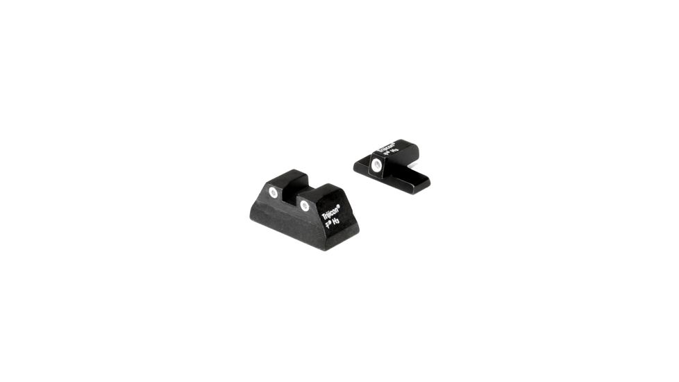 Trijicon Bright &amp; Tough Night Sight Set, Black w/ Green Front &amp; Rear - USP - HK06