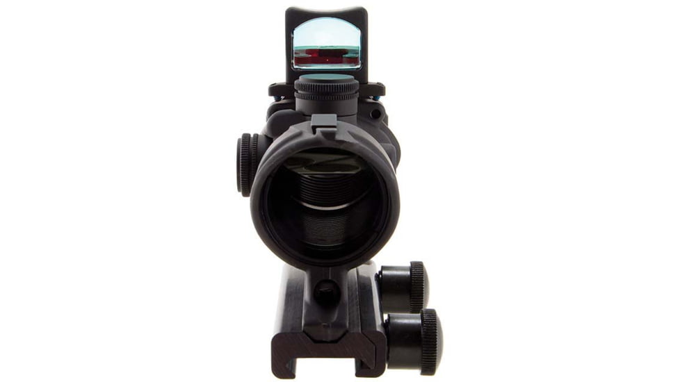 Trijicon 4x32 ACOG Rifle Scope, Center Illuminated Amber Crosshair .223 Reticle w/ Colt Knob Thumbscrew Mount &amp; LED 3.25 MOA Red Dot RMR Type 2, Black, 100556
