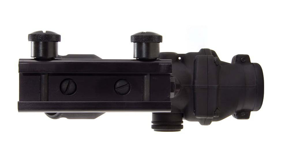 Trijicon 4x32 ACOG Rifle Scope, Center Illuminated Amber Crosshair .223 Reticle w/ Colt Knob Thumbscrew Mount &amp; LED 3.25 MOA Red Dot RMR Type 2, Black, 100556