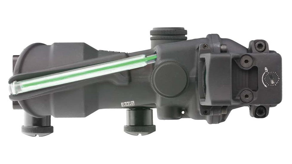 Trijicon 4x32 ACOG Rifle Scope, Dual Illuminated Green Crosshair .223 Reticle w/ Colt Knob Thumbscrew Mount &amp; LED 3.25 MOA Red Dot RMR Type 2, Black, 100552