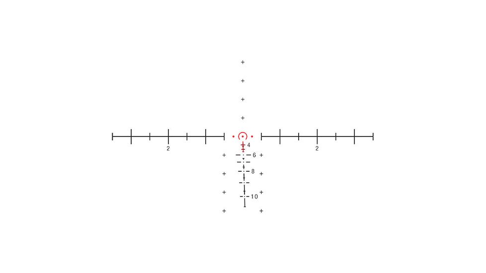 Trijicon 4x32 ACOG Scope, Dual Illuminated Red Horseshoe/Dot M855 RCO Reticle w/ LaRue Tactical LT799 Mount, Red, 100582