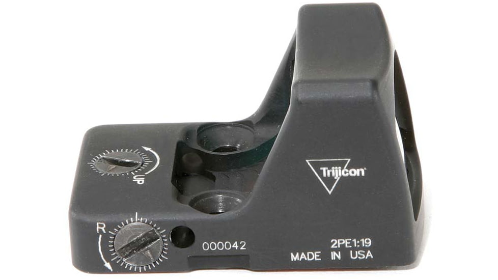 Trijicon RMR Type 2 Automatic Red Dot Sight 1x, 6.5 MOA Red Dot, RMR Mount, No Adjustable Button, Black, RM02-C-700607