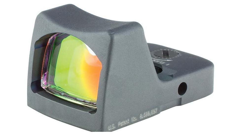 Trijicon RMR Type 2 Automatic Red Dot Sight, 6.5 MOA Red Dot, RMR Mount, No Adjustable Button, Gray, 700643