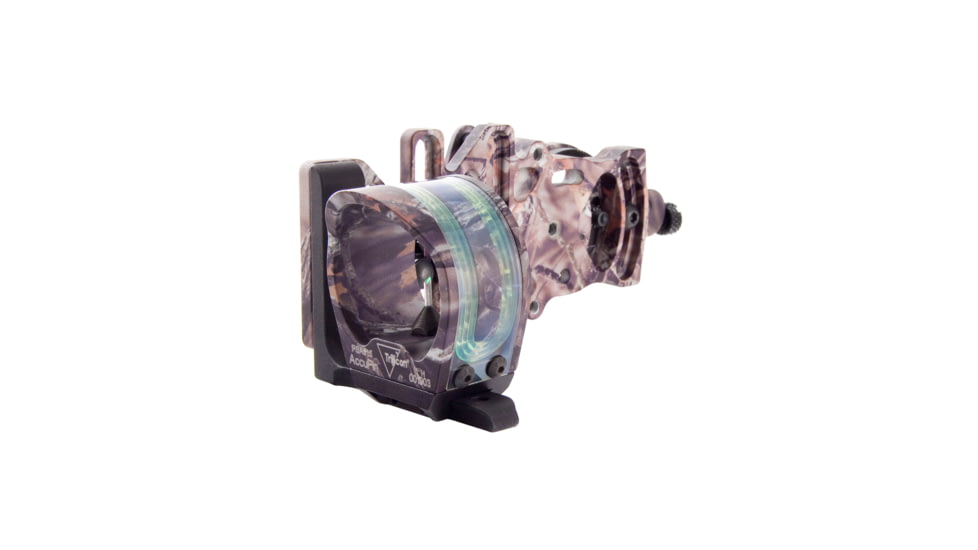 Trijicon AccuPin Bow Sight - Green w/Dovetail Base &amp; AccuDial Mount, Right Hand, Lost BW50G-LS
