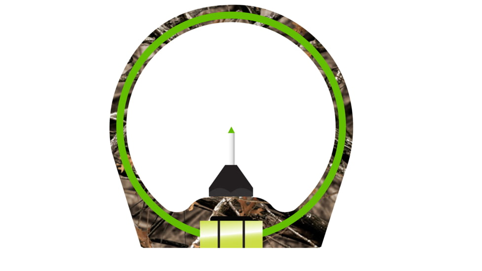 Factory DEMO Trijicon AccuPin Bow Sight Green w Dovetail Base AccuDial Mt RH Lost BW50G LS
