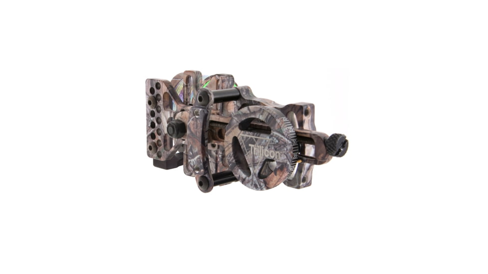 Trijicon AccuPin Bowsight - Green w/Dovetail Base &amp; AccuDial Mount, Left Hand, Real Tree AP BW51G-RT