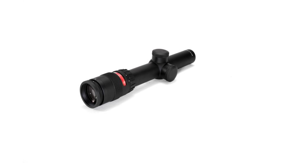 Trijicon AccuPoint TR-24 1-4x24mm Rifle Scope, 30 mm Tube, Second Focal Plane, Black, Red BAC Triangle Post Reticle, MOA Adjustment, 200061
