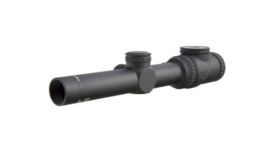 Trijicon AccuPoint TR-25 1-6x24mm Rifle Scope, 30 mm Tube, Second Focal Plane, Black, Red BAC Triangle Post Reticle, MOA Adjustment, 200090