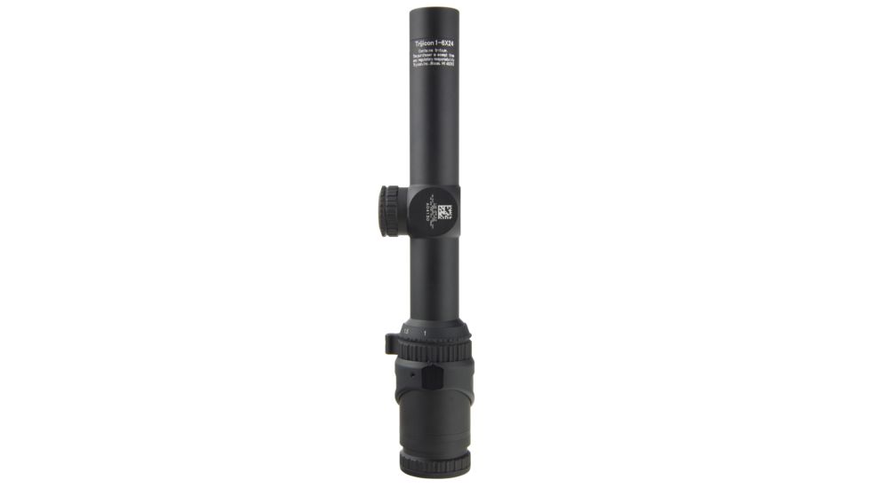 Trijicon AccuPoint TR-25 1-6x24mm Rifle Scope, 30 mm Tube, Second Focal Plane, Black, Green Circle-Cross Crosshair w/ Dot Reticle, MOA Adjustment, 200086