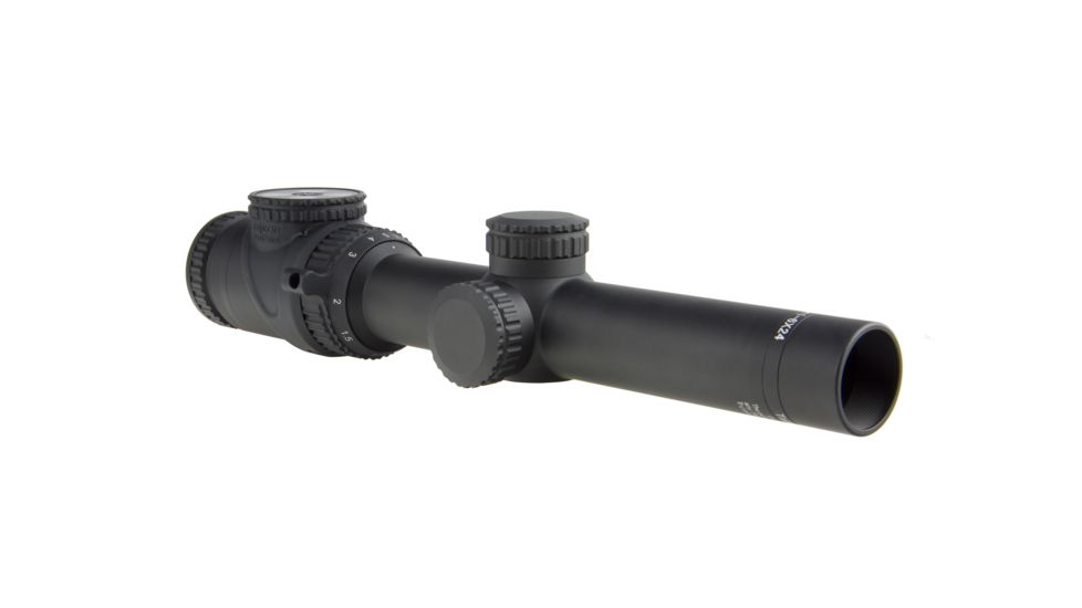 Trijicon AccuPoint TR-25 1-6x24mm Rifle Scope, 30 mm Tube, Second Focal Plane, Black, Green Mil-Dot Crosshair w/ Dot Reticle, Mil Rad Adjustment, TR25-C-200095