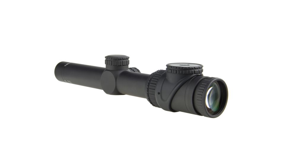 Trijicon AccuPoint TR-25 1-6x24mm Rifle Scope, 30 mm Tube, Second Focal Plane, Black, Green Standard Duplex Crosshair w/ Dot Reticle, MOA Adjustment, 200080