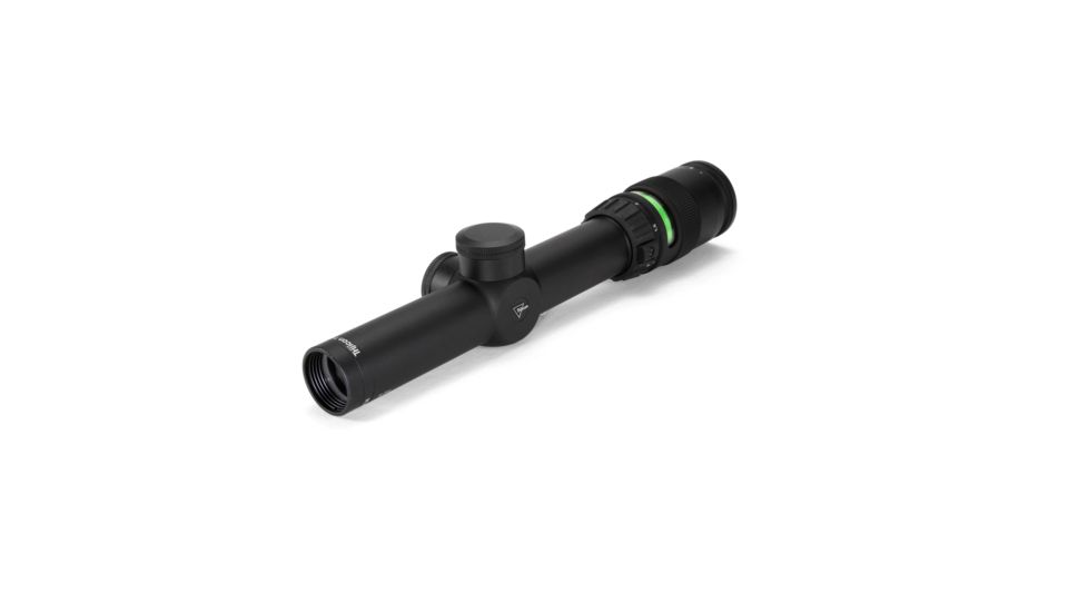 Trijicon AccuPoint TR-24 1-4x24mm Rifle Scope, 30 mm Tube, Second Focal Plane, Black, Green BAC Triangle Post Reticle, MOA Adjustment, 200057