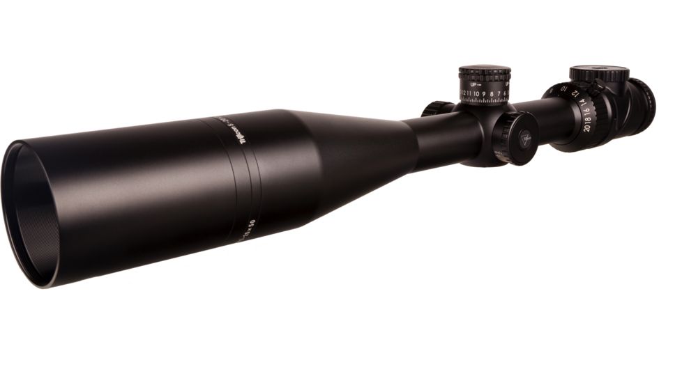 Trijicon AccuPoint TR-33 5-20x50mm Rifle Scope, 30 mm Tube, Second Focal Plane, Satin, Black, Green BAC Triangle Post Reticle, MOA Adjustment, 200154