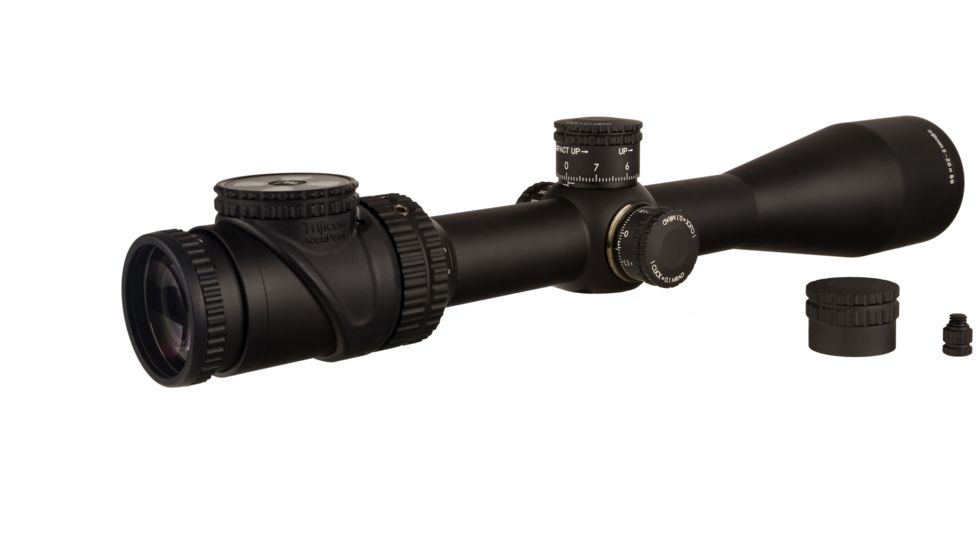 Trijicon AccuPoint TR-33 5-20x50mm Rifle Scope, 30 mm Tube, Second Focal Plane, Satin, Black, Green MRAD Ranging Reticle w/ Dot, Mil Rad Adjustment, 200149