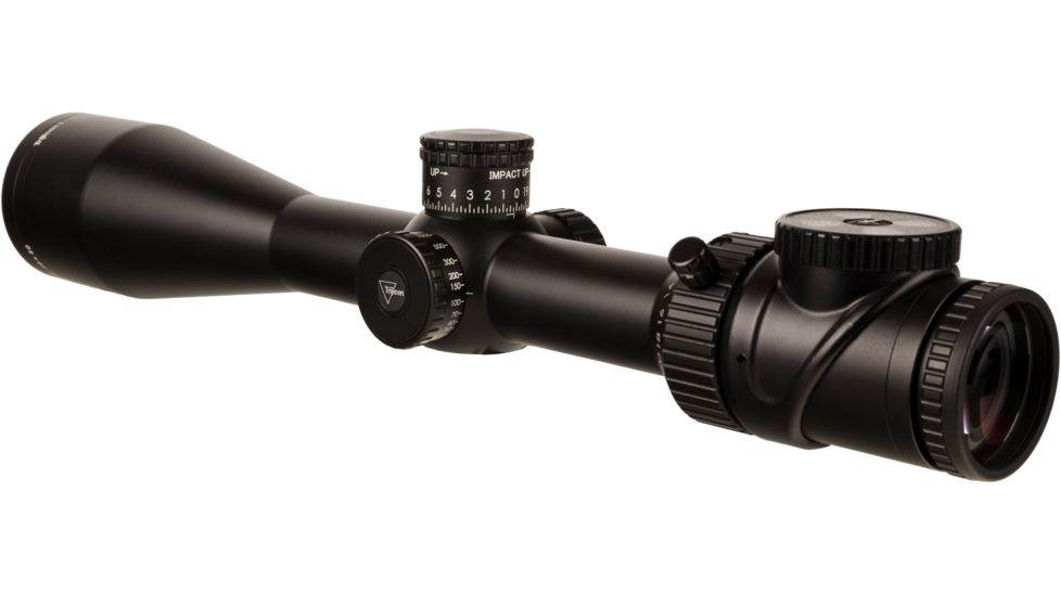 Trijicon AccuPoint TR-33 5-20x50mm Rifle Scope, 30 mm Tube, Second Focal Plane, Satin, Black, Green Standard Duplex Crosshair w/ Dot Reticle, MOA Adjustment, 200155
