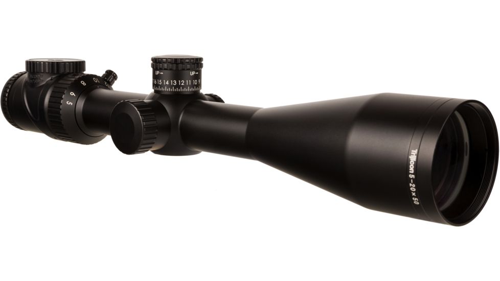 Trijicon AccuPoint TR-33 5-20x50mm Rifle Scope, 30 mm Tube, Second Focal Plane, Satin, Black, Green Standard Duplex Crosshair w/ Dot Reticle, MOA Adjustment, 200155