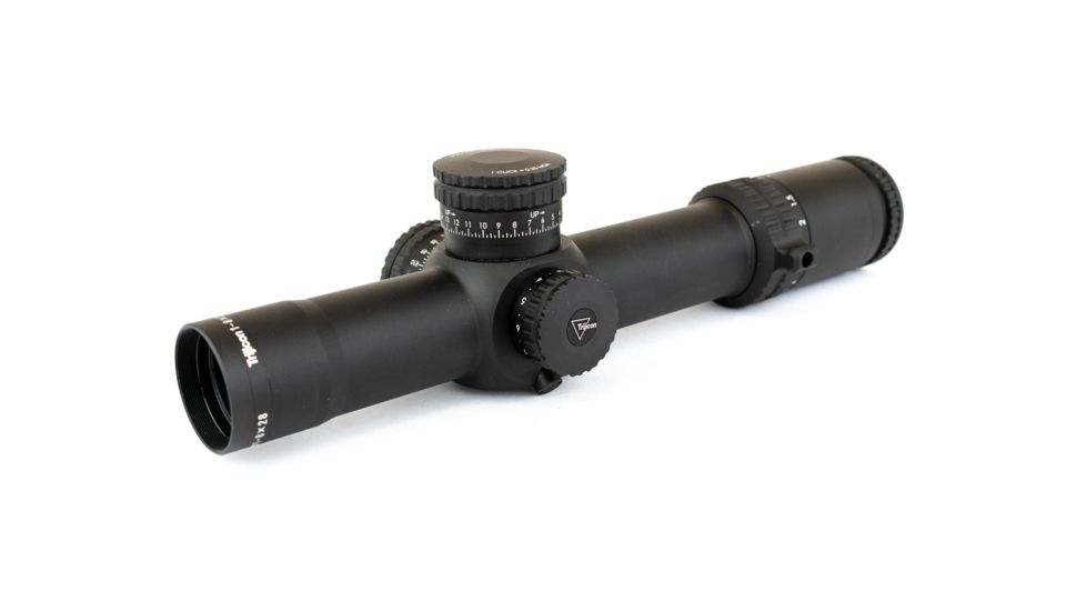 Trijicon AccuPower 1-8x28 Rifle Scope MOA Segmented-Circle Crosshair w/ Red LED, 34mm Tube, Black, 1900026