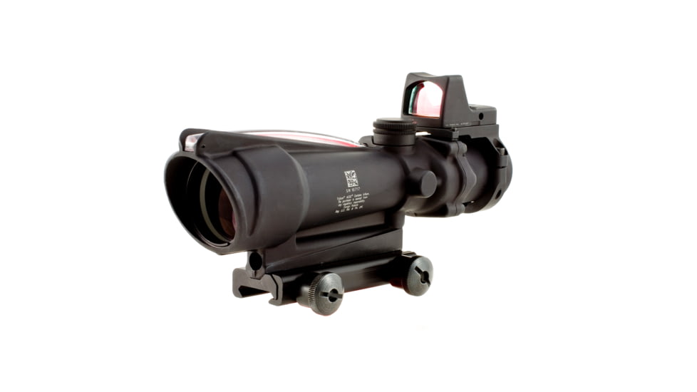 Trijicon ACOG 3.5x35 Dual Ill Rifle Scope, Red Crosshair .223 Reticle, 4.0 MOA RMR Sight, Mount