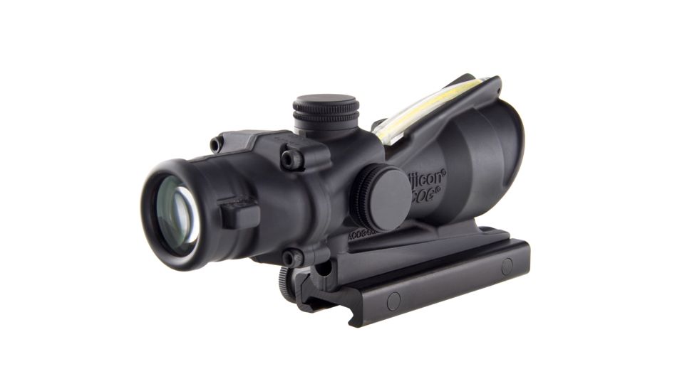 Trijicon ACOG 4x32 Dual Ill Rifle Scope w/Mount, Amber Horseshoe .223 Reticle