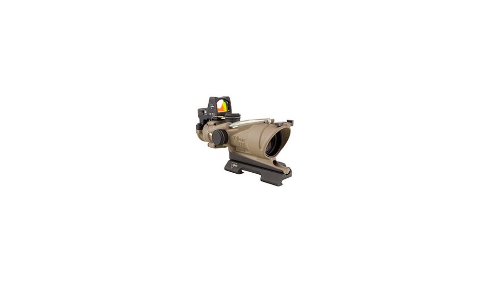 Trijicon ACOG 4x32 ECOS Rifle Scope - Dark Earth Brown, Green Dual Illumination