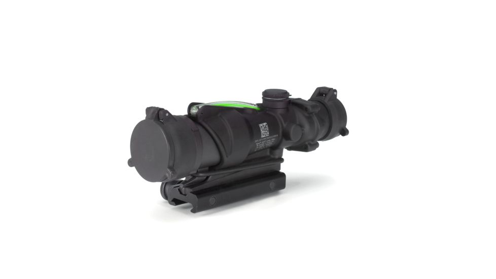 Trijicon ACOG 4x32 Illuminated Rifle Scope - Green Chevron Reticle, for M150, Black w/ TA51 Mount