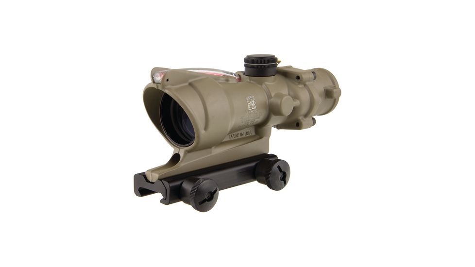 Trijicon ACOG TA31 4x32mm Rifle Scope, Flat Dark Earth, Red Crosshair .223 / 5.56x45mm Reticle, MOA Adjustment, 100372