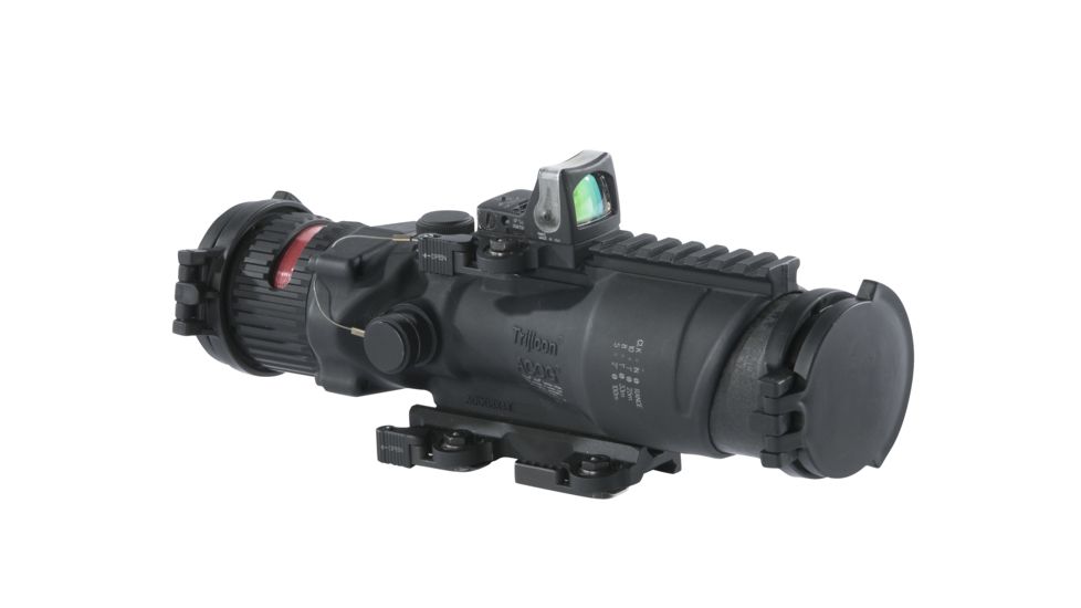 Trijicon ACOG 6x48 Machine Gun Day Optic, Dual Illuminated Horseshoe/Dot M240, BDC Reticle with M1913 Rail, 9.0 MOA Amber Dot, Dual-Illuminated RMR Sight, LT644MDO-A Mount, 100297