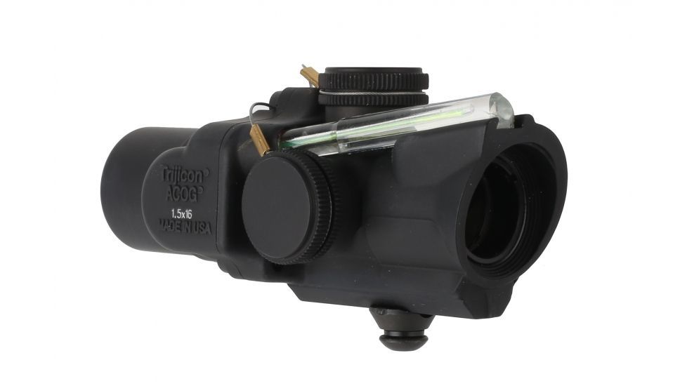 Trijicon ACOG Compact 1.5X16S Rifle Scope with Green ACSS Reticle and Low Base, BLACK, TA44-C-400310