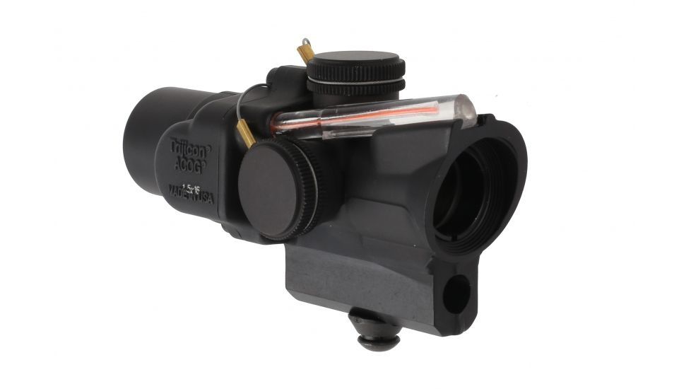 Trijicon ACOG Compact 1.5X16S Rifle Scope with Red ACSS Reticle and AR-Height Base, BLACK, TA44-C-400306