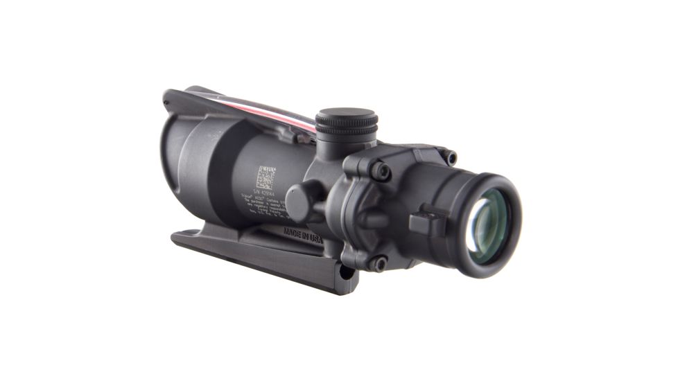 Trijicon ACOG 4x32 Scope w/Red Dual Illuminated Doughnut Reticle BAC-M16/AR15, Black TA31