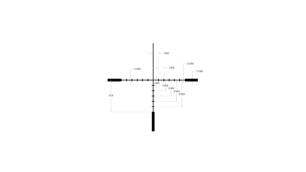 Trijicon Ascent 1-6x24mm Rifle Scope, 30mm Tube, Second Focal Plane, BDC Target Holds Reticle, Matte Black, AT624-C-2800003